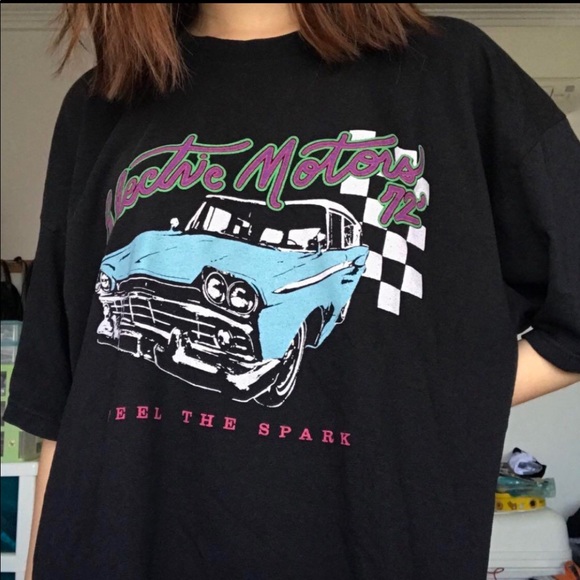 Brandy Melville Tops - Brandy Melville Electric Motors Tee